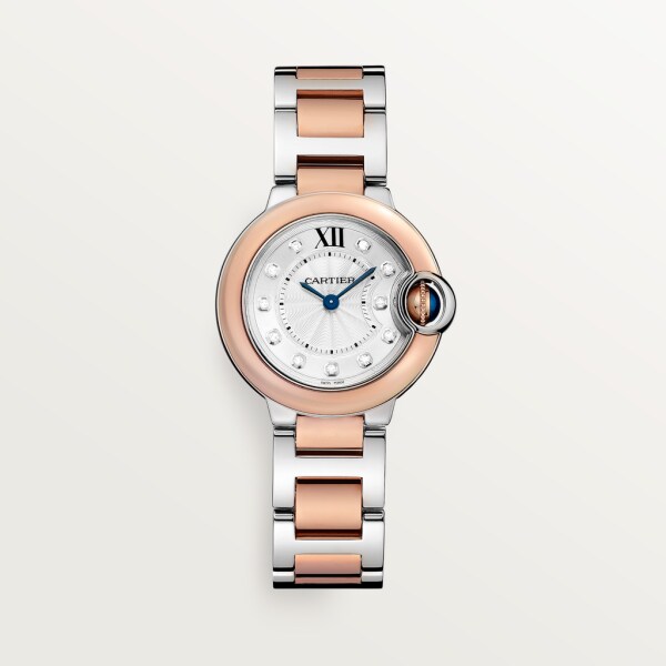 Cartier W69010Z4 Ballon Bleu 28 mm Stainless Steel Quartz Silver Dial  Womens WATCH -InterWatches.com